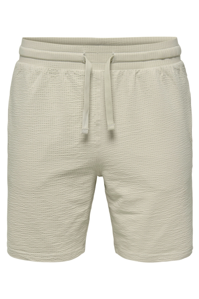 ONSKIAN LIFE REG SEERSUCKER SHORTS 22029752 Silver Lining